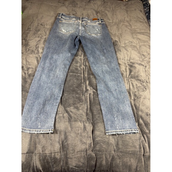 Judy Blue LA Women's Size 13/31 Boyfriend Fit Distressed‎ Ripped Denim Jeans - Picture 9 of 10